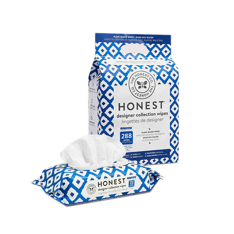 Naturalis Cotton et Biodegradable Bamboo Fiber Baby abstergitur pro Sensitiva Cutis